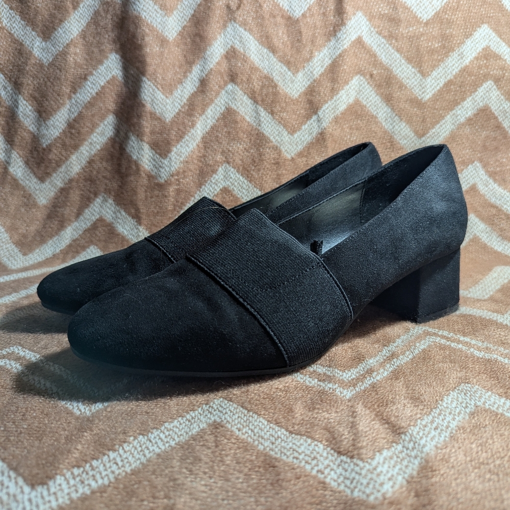 East 5th Black Women's Block Heel Loafers